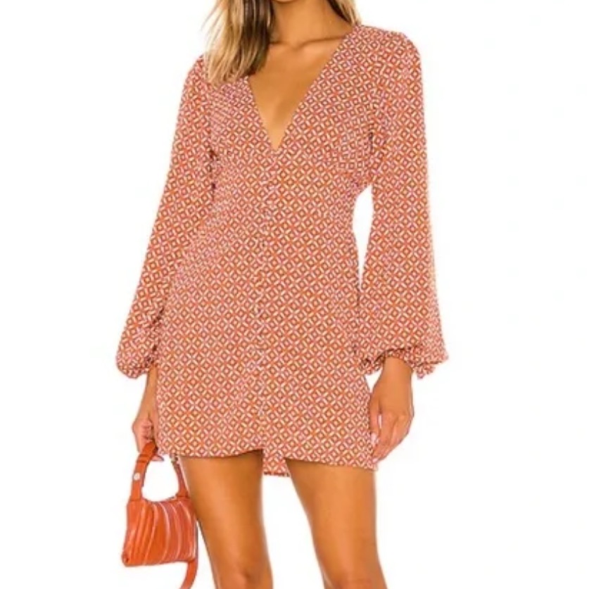 House Of Harlow 1960 Long Sleeve Mini Dress, Size M, New